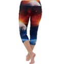 Earth Globe Planet Space Universe Capri Yoga Leggings View4