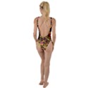 Plant Leaves Foliage Pattern High Leg Strappy Swimsuit View2