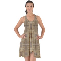 Abstract Wood Design Floor Texture Show Some Back Chiffon Dress by Celenk