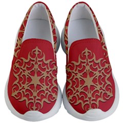 Ornament Flower Pattern Jewelry Kid s Lightweight Slip Ons by Simbadda