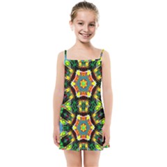 Chakra Art Heart Healing Blue Kids Summer Sun Dress by Simbadda