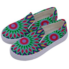 3d Abstract Art Abstract Background Kids  Canvas Slip Ons by Simbadda