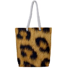 Animal Print Leopard Full Print Rope Handle Tote (small) by NSGLOBALDESIGNS2