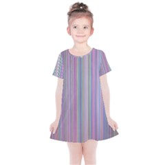 Broken Tv Screen Kids  Simple Cotton Dress by dressshop