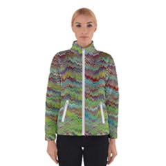 Cool Green Marbled  Winter Jacket by bloomingvinedesign