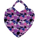 Genderfluid Pride Hearts; A cute GF Pride motif! Giant Heart Shaped Tote View2