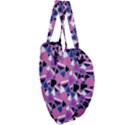 Genderfluid Pride Hearts; A cute GF Pride motif! Giant Heart Shaped Tote View3