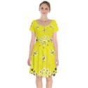 Grunge Yellow Bandana Short Sleeve Bardot Dress View1