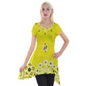 Grunge Yellow Bandana Short Sleeve Side Drop Tunic View1