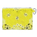 Grunge Yellow Bandana Canvas Cosmetic Bag (XL) View2