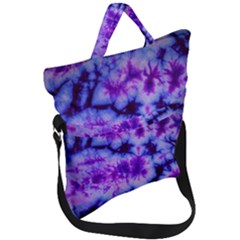 Tie Dye 1 Fold Over Handle Tote Bag by dressshop