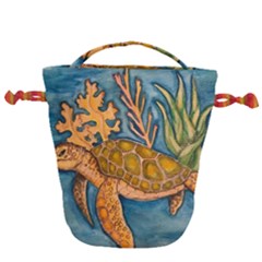 Turty- All Drawstring Bucket Bag by ArtByAng