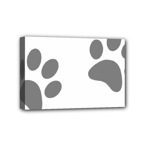 Pets Footprints Mini Canvas 6  X 4  (stretched) by Hansue