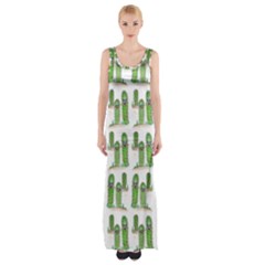 Prickle Plants Maxi Thigh Split Dress by ArtByAng