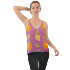 Seamlessly Pattern Fruits Fruit Chiffon Cami by Nexatart