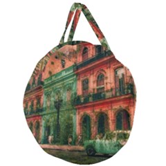 Havana Cuba Architecture Capital Giant Round Zipper Tote by Nexatart