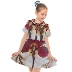 Holy Land Flowers 1 Kids  Short Sleeve Shirt Dress by DeneWestUK