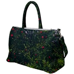 Apple Tree Close Up Duffel Travel Bag by bloomingvinedesign