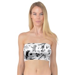 Halloween Pattern Bandeau Top by Valentinaart