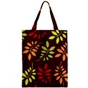 Leaves Foliage Pattern Design Zipper Classic Tote Bag View1