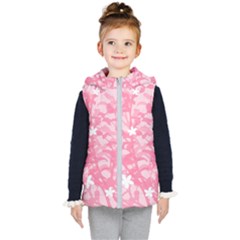 Plant Flowers Bird Spring Kid s Hooded Puffer Vest by Sapixe