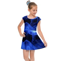 Jellyfish Sea Diving Sea Animal Kids Cap Sleeve Dress by Sapixe