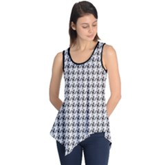 Luv Machine Robot Houndstooth Pattern (grey) Sleeveless Tunic by emilyzragz