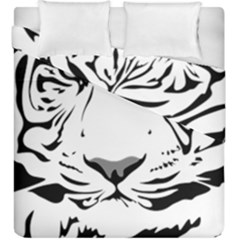 Tiger Black Ans White Duvet Cover Double Side (king Size) by alllovelyideas