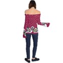 Winter idyll Off Shoulder Long Sleeve Top View2