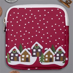 Winter Idyll Mini Square Pouch by Valentinaart