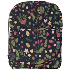 Floral Christmas Pattern  Full Print Backpack by Valentinaart