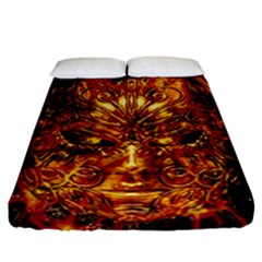 Vulcano Poster Artwork Fitted Sheet (california King Size) by dflcprintsclothing