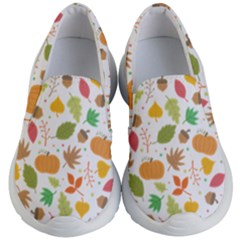 Thanksgiving Pattern Kid s Lightweight Slip Ons by Valentinaart