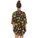 Thanksgiving pattern Open Front Chiffon Kimono View2