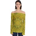 Sunshine Feathers And Fauna Ornate Off Shoulder Long Sleeve Top View1