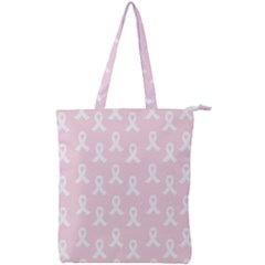 Pink Ribbon - Breast Cancer Awareness Month Double Zip Up Tote Bag by Valentinaart