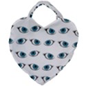 Blue eyes pattern Giant Heart Shaped Tote View1