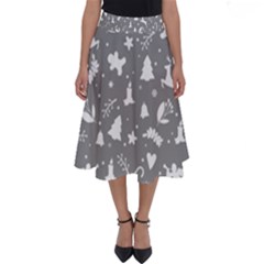 Christmas Pattern Perfect Length Midi Skirt by Valentinaart