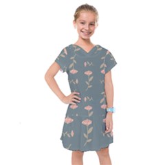 Florets Roses Rose Flowers Flower Kids  Drop Waist Dress by Sapixe