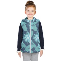 Graphic Design Wallpaper Abstract Kid s Hooded Puffer Vest by Sapixe