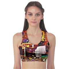 Painted House Sports Bra by MRTACPANS