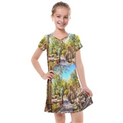 Landscape # 2 The Path Kids  Cross Web Dress by ArtworkByPatrick