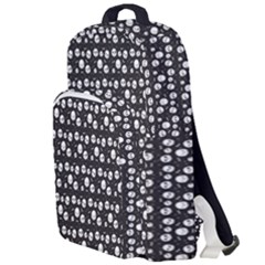 Pattern Skull Bones Halloween Gothic On Black Background Double Compartment Backpack by genx