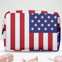 Us Flag Stars And Stripes Maga Make Up Pouch (medium) by snek