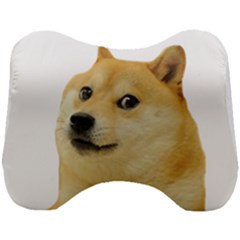 White Doge Meme Alone13k Cowcowshirt Black 15 10 10 100 Head Support Cushion by snek