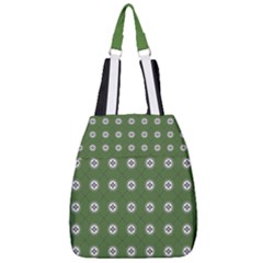 Logo Kekistan Pattern Elegant With Lines On Green Background Center Zip Backpack by snek