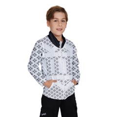 Logo Kek Pattern Black And White Kekistan Windbreaker (kids) by snek