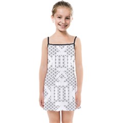 Logo Kek Pattern Black And White Kekistan Kids Summer Sun Dress by snek