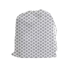 Logo Kek Pattern Black And White Kekistan White Background Drawstring Pouch (xl) by snek