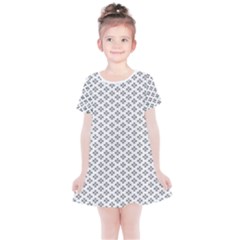 Logo Kek Pattern Black And White Kekistan White Background Kids  Simple Cotton Dress by snek